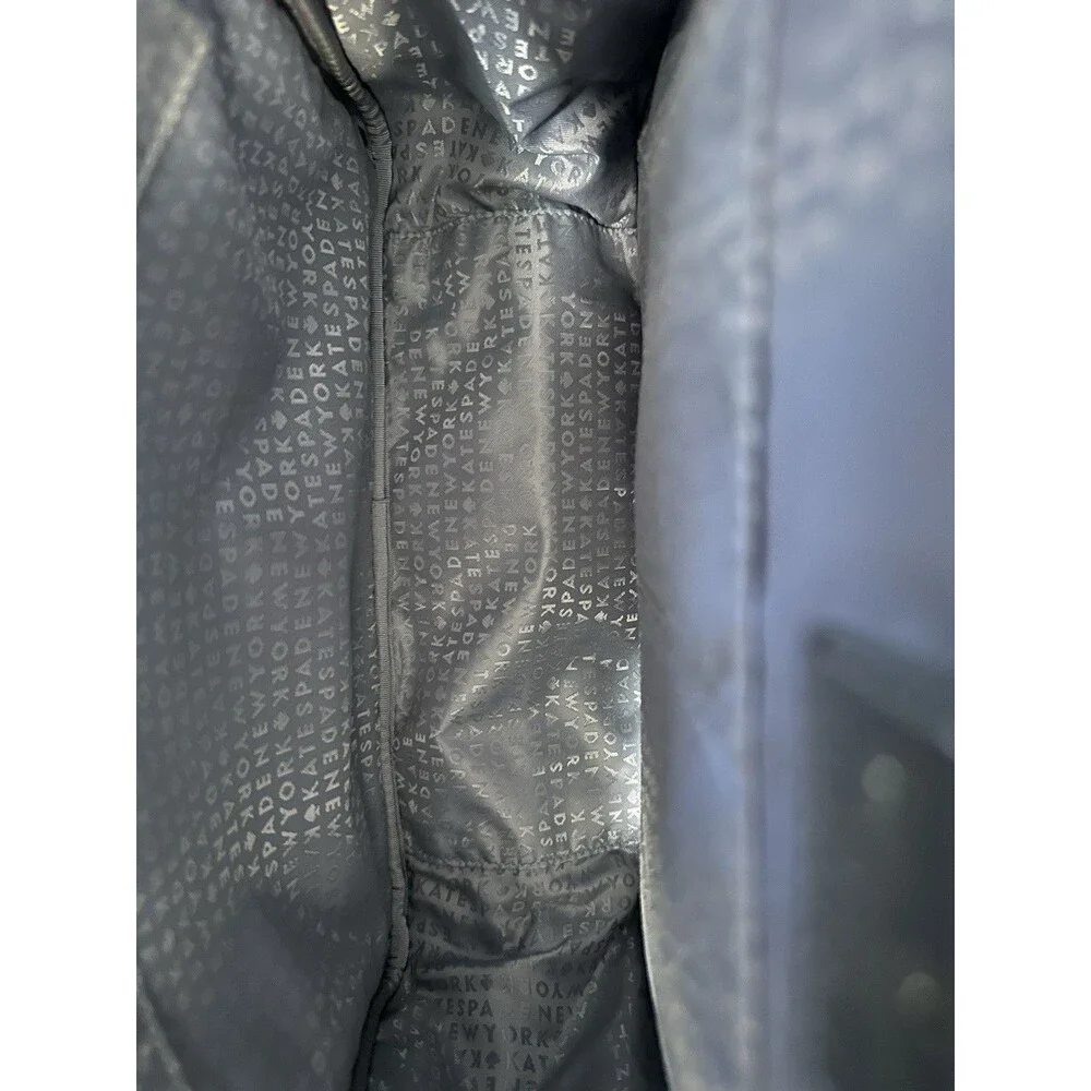 Kate Spade NEW ✨🩶♠️Large Wilson Road Bradley backpack in grey nylon Unused - Picture 6 of 16